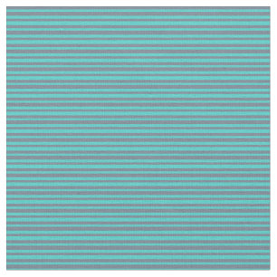 Turquoise and Slate Grey Coloured Pattern Fabric
