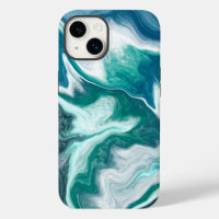 Turquoise and Teal Beachy Waves