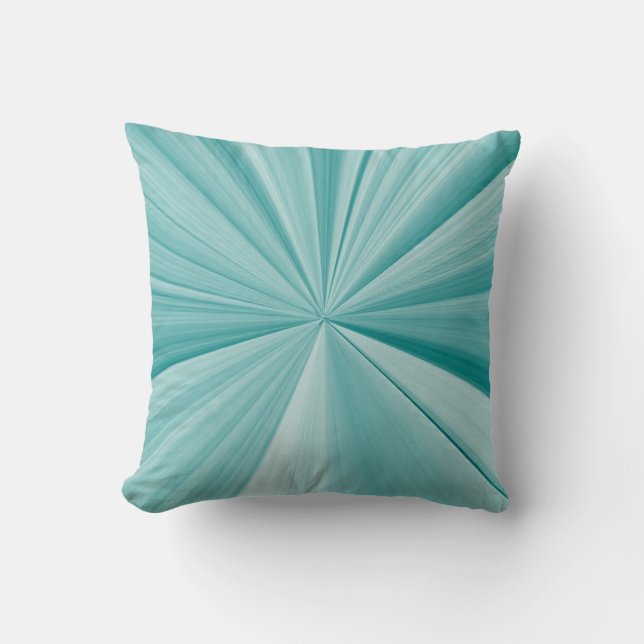 Turquoise and Teal Pinch Knot Sofa Pillow by Janz (Front)