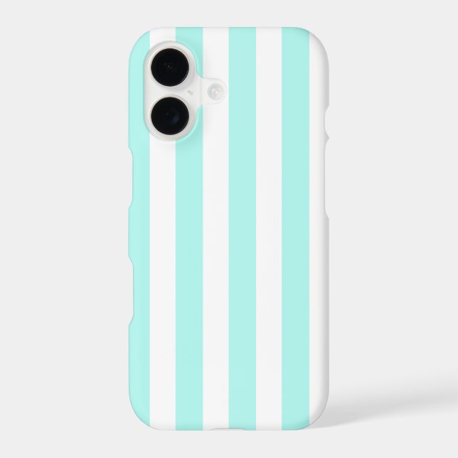 Turquoise and white candy stripes (Back)