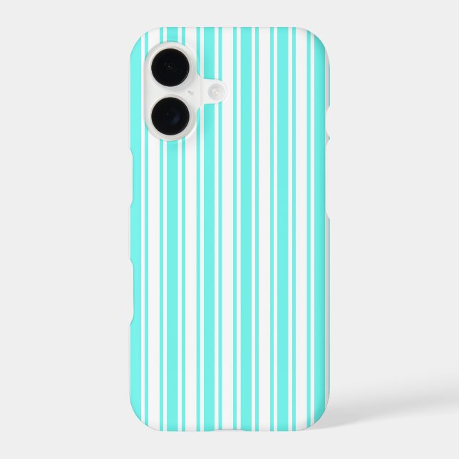 Turquoise and white candy stripes (Back)