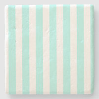 Turquoise and white candy stripes