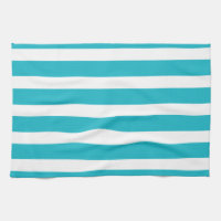 Turquoise and White Stripe Nautical Summer