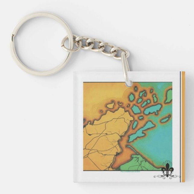 Turquoise Apostles Key Ring (Front)