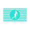 Turquoise, Aqua Colour Chevron; Figure Skating