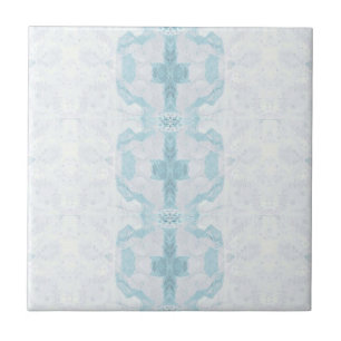Turquoise aqua diamond geometric design tile