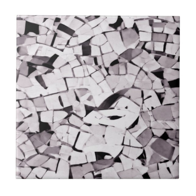 Turquoise aquamarine tumbled mosaic  tile (Front)