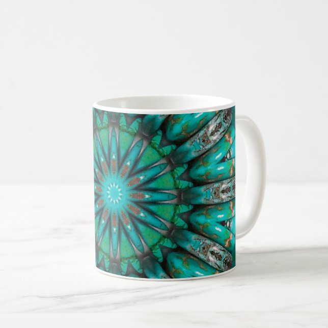 Turquoise Art 1 Mug (Front Right)