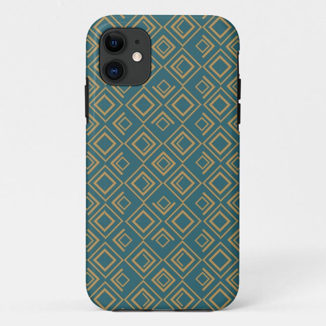 Turquoise Art Deco  Case-Mate iPhone Case (Back)