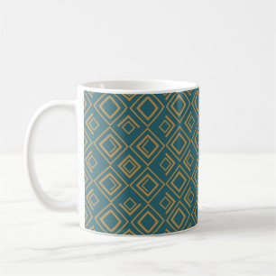 Turquoise Art Deco  Coffee Mug