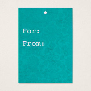 Turquoise Background Gift Tags