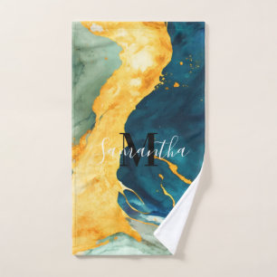 Turquoise Bath Towel Set