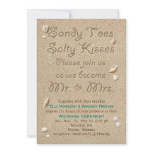 Turquoise Beach Sandy Toes Salty Kisses Wedding