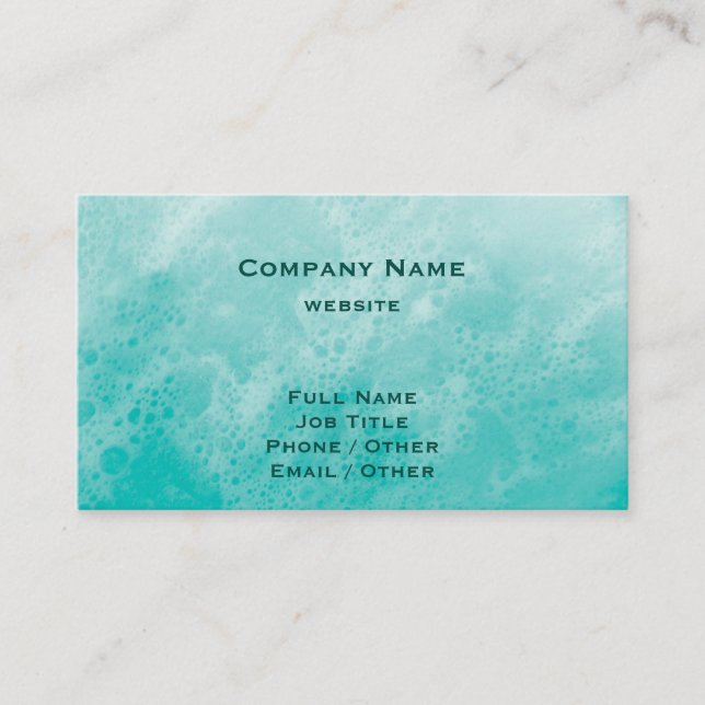 Turquoise Beach Waves Business Card (Front)