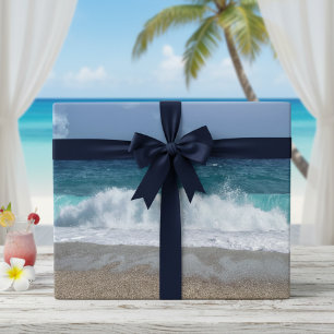 Turquoise Beach Wrapping Paper Sheets