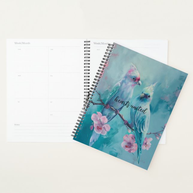 Turquoise Birds Planner (Display)