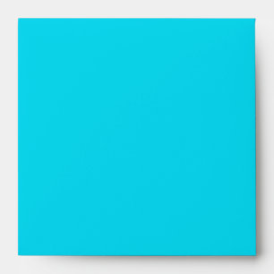 Turquoise, Black, and White Invitation Envelope