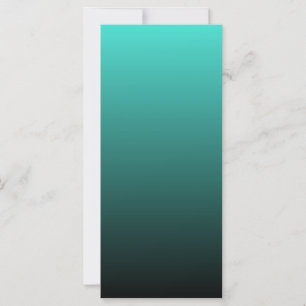 Turquoise Black Ombre