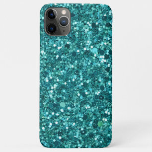 Turquoise Bling, sparkle and glitter iPhone 11 Pro Max Case