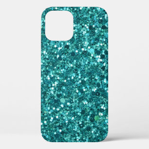 Turquoise Bling, sparkle and glitter  iPhone 12 Case