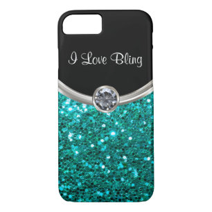 Turquoise Bling Style iPhone 8/7 Case