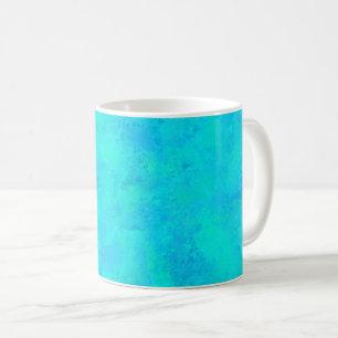 Turquoise Blue Abstract Pattern Coffee Mug