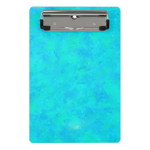 Turquoise Blue Abstract Pattern Mini Clipboard