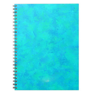Turquoise Blue Abstract Pattern Notebook