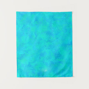 Turquoise Blue Abstract Pattern Tapestry