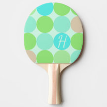 Turquoise Blue, Apple Green & Light Coral Circles