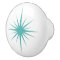 Turquoise Blue Atomic Starburst Mid Century Style