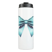 Turquoise Blue Bow Elegant Bridal Shower Wedding