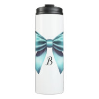 Turquoise Blue Bow Elegant Bridal Shower Wedding