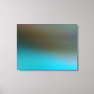 Turquoise Blue Brown and Grey #2 Modern Abstract Canvas Print