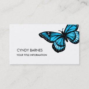 Turquoise Blue Butterfly  Business Card