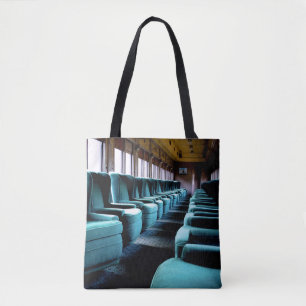 Turquoise Blue Chairs Tote Bag