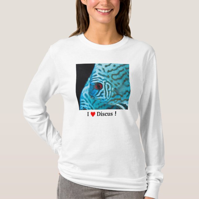 Turquoise Blue Discus T-Shirt (Front)