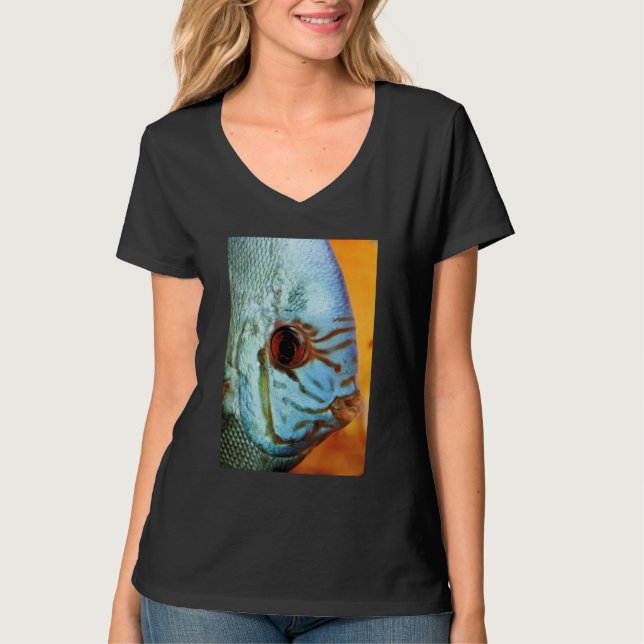 Turquoise Blue Discus T-Shirt (Front)
