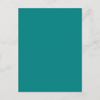 Turquoise Blue-Green Custom Design Colour Only Postcard