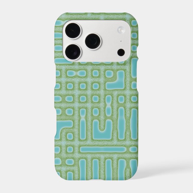 Turquoise Blue Green Pattern (Back)