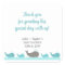 Turquoise Blue Grey Whale Baby Shower Party Favour