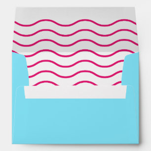 Turquoise Blue Ikat Envelopes