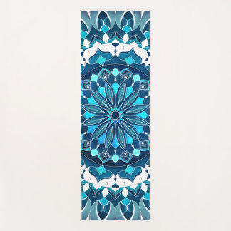 Turquoise Blue Mandala Yoga Mat