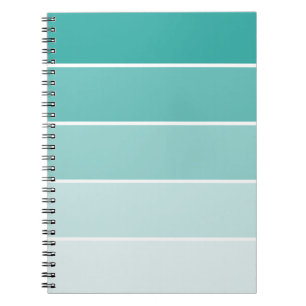 Turquoise Blue Paint Chip Notebook