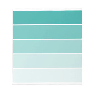 Turquoise Blue Paint Chip Notepad
