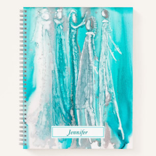 Turquoise Blue Personalised Journal