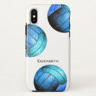 turquoise blue personalised women's volleyball