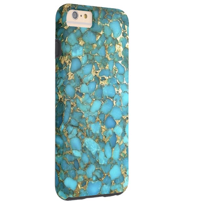 "Turquoise Blue Phone Case" Case-Mate iPhone Case (Back/Right)