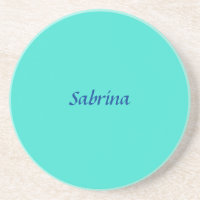 Turquoise Blue Professional Modern Elegant Name
