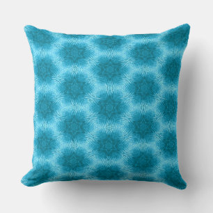 Turquoise Blue Rough Stars  Cushion